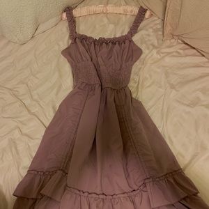 Scarlet Dreams Purple Renaissance Midi Dress